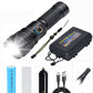 Set de lampes torches rechargeables étanches super lumineuses avec zoom