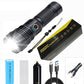 Set de lampes torches rechargeables étanches super lumineuses avec zoom