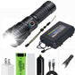 Set de lampes torches rechargeables étanches super lumineuses avec zoom