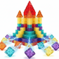 🧩 50% DE RÉDUCTION !  🧲 Jeu de Construction Magnétique 60+ Pièces – Aimants Puissants, 6 Faces, Sac de Rangement, Couleurs Vives, Idéal 7-14 ans, STEM 🎁