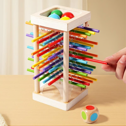 Jeu de Bâtonnets en Bois pour Enfants