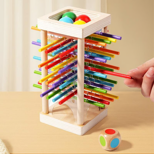 Jeu de Bâtonnets en Bois pour Enfants