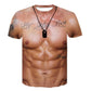 🎁Cadeau d'Halloweent🎁MUSCLE TATTOO - T-shirt imprimé sur toute sa surface