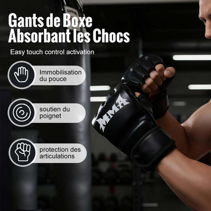 ⛄ Édition Limitée Hiver : Gants de Boxe Absorption Supérieure & Confort du Poignet ✅【Stock Limité】