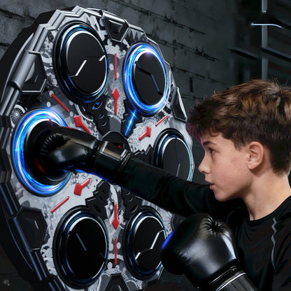 Machine de boxe interactive, intelligente et musicale
