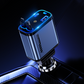 Chargeur de voiture multifonctionnel à charge rapide avec câble rétractable