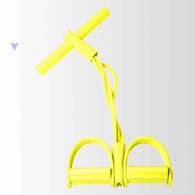 Corde De Résistance à La Pédale 4 Tubes - Élastique Fitness Pour Abdos, Bras, Jambes - Matériau Anti-Dérapant - Portable - 26,5 X 46 Cm - 7