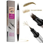 Stylo à sourcils liquide imperméable 2-en-1