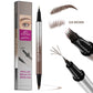 Stylo à sourcils liquide imperméable 2-en-1