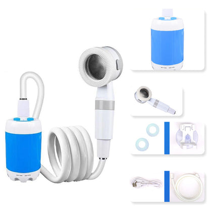Douche portable pour camping avec pompe à eau