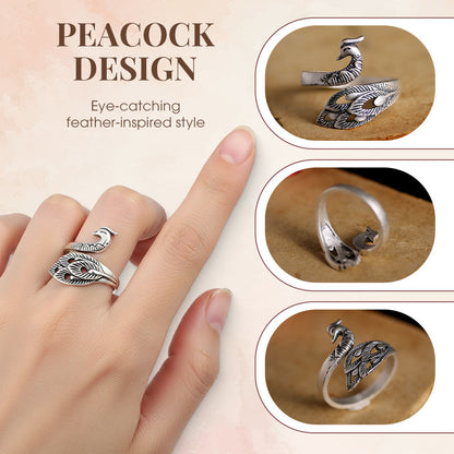 🔥 Meilleure Vente 2026 | Bague Paon Vintage | Offre 1 Acheté = 1 OFFERT✨