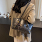 👜✨🌸 PROMO -50% ! Sac d'Épaule Vintage en Cuir PU – Intérieur Spacieux, Style Intemporel & Bande Porte-Épaule Réglable (Noir/Marron Foncé/Blanc/Marron Clair)