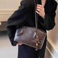 👜✨🌸 PROMO -50% ! Sac d'Épaule Vintage en Cuir PU – Intérieur Spacieux, Style Intemporel & Bande Porte-Épaule Réglable (Noir/Marron Foncé/Blanc/Marron Clair)