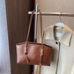 👜✨🌸 PROMO -50% ! Sac d'Épaule Vintage en Cuir PU – Intérieur Spacieux, Style Intemporel & Bande Porte-Épaule Réglable (Noir/Marron Foncé/Blanc/Marron Clair)