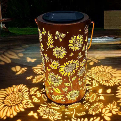 🔥 Lanterne solaire suspendue avec motif ombre et design creux