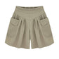 Short de plage décontracté pour femme avec ceinture élastique