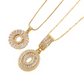Collier avec pendentif lettre de l'alphabet en or