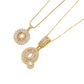 Collier avec pendentif lettre de l'alphabet en or