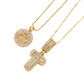 Collier avec pendentif lettre de l'alphabet en or