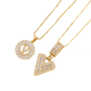 Collier avec pendentif lettre de l'alphabet en or