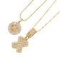 Collier avec pendentif lettre de l'alphabet en or