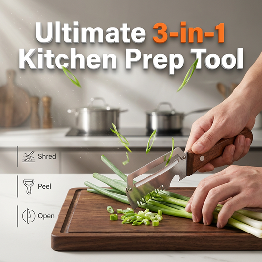 ⏰🔥OFFRE LIMITÉE : 50 % DE RÉDUCTION ! 🥒 Éplucheur-coupe-ciboulette 3 en 1 – Rapide, efficace et indispensable dans votre cuisine ✨🍴