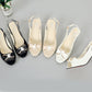 👡Chaussures élégantes pour femme • Orteil ouvert, bride arrière, talon moyen✨