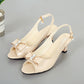 👡Chaussures élégantes pour femme • Orteil ouvert, bride arrière, talon moyen✨
