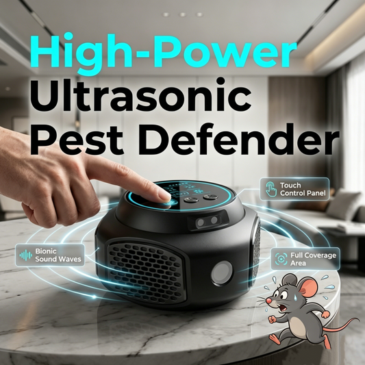 ⏰🔥OFFRE LIMITÉE : 50 % DE RÉDUCTION ! 🐭 Répulsif à ultrasons haute puissance – Éloignez les rats et les cafards en toute sécurité, sans produits chimiques et sans les tuer ! 🚫✨