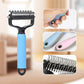 Brosse de toilettage double face pour animaux