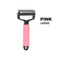 Brosse de toilettage double face pour animaux