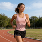 🏃‍♀️ Débardeur de sport à dos nageur côtelé pour femme – Soutien-gorge intégré, mélange de coton respirant, idéal pour la salle de sport, la maison ou la ville 👚💖