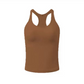 🏃‍♀️ Débardeur de sport à dos nageur côtelé pour femme – Soutien-gorge intégré, mélange de coton respirant, idéal pour la salle de sport, la maison ou la ville 👚💖
