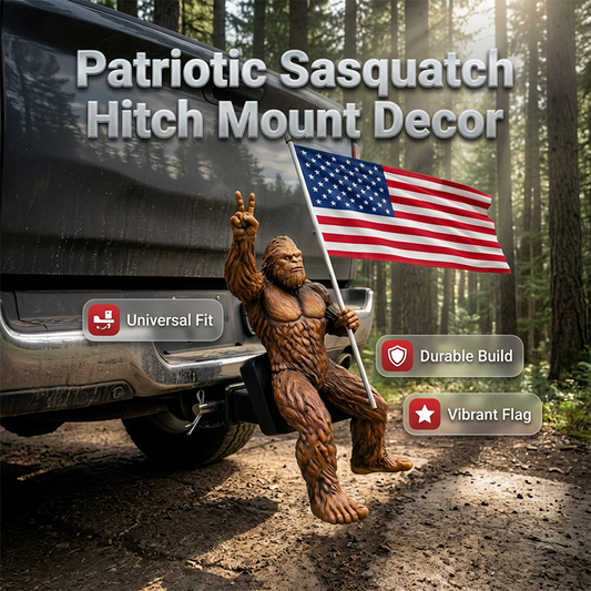 Sasquatch signe de paix attelage monture décor
