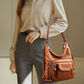 Sac à bandoulière convertible à multiples poches pour femme