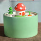 Mushroom-Shaped Ceramic Pet Water Fountain