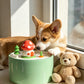 Mushroom-Shaped Ceramic Pet Water Fountain