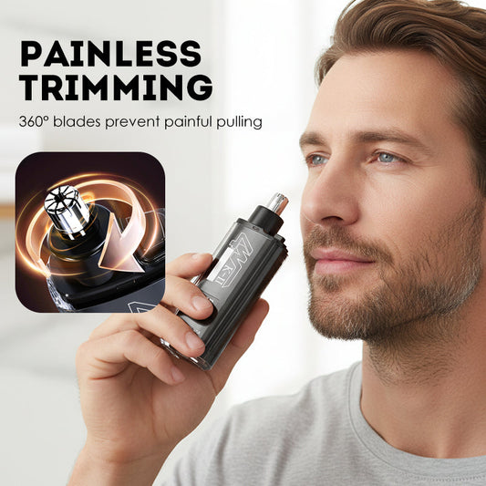 📢📢60% DE RÉDUCTION !!⏰Tondeuse pour poils du nez et des oreilles avec affichage LED