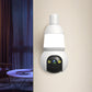 ✨Surveillance intelligente à 360° : caméra sans fil HD intégrée à une ampoule, contrôlable via une application et dotée d'une vision nocturne en couleur