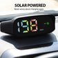 Compteur de vitesse HUD pour voiture alimenté à l'énergie solaire