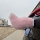 Queue de voiture électrique télécommandée en peluche