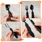 ⏳Offre Limitée 50% DE RÉDUCTION⏰Couverts Pliables 4-en-1 – Compacts, Acier Inoxydable, Multi-Outils 🍴⛰️