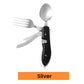 ⏳Offre Limitée 50% DE RÉDUCTION⏰Couverts Pliables 4-en-1 – Compacts, Acier Inoxydable, Multi-Outils 🍴⛰️