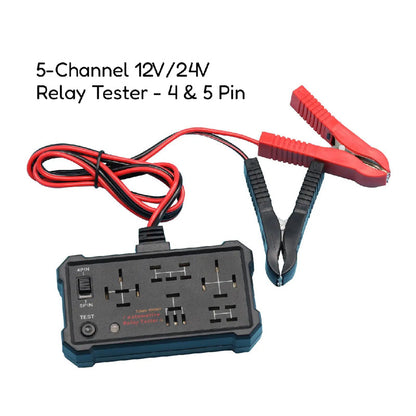 🌞Fris De Lente In Met 50% Korting!🔧12V/24V Automotive Relaistester voor 4- en 5-Pins Relais – Snelle Diagnose voor Auto, Truck en Garage