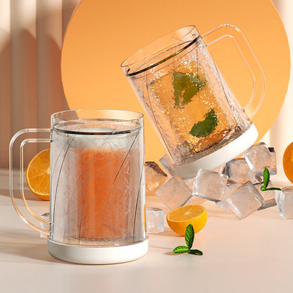 Verre à bière glacé à double paroi
