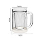 Verre à bière glacé à double paroi