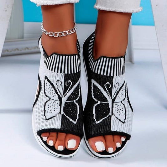 🌿🦶✨ OFFRE LIMITÉE 50% DE RÉDUCTION! Sandales à Bout Ouvert à Talon Compensé Respirantes – Semelle Intérieure Rembourrée, Semelle Anti-Dérapante, Rehaussement Caché de 5 cm – Marchez des Heures sur le Sable ou le Bitume 🚶‍♀️🌴