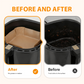 🍟 50% DE RÉDUCTION! 📄 Feuilles de Cuisson Jetables pour Friteuse À Air – Antihydros, résistantes à la chaleur & faciles à utiliser – Parfaites pour des fritures saines et sans nettoyage 🧑‍🍳