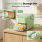 Press-Type Ice Cube Maker with Storage Bin