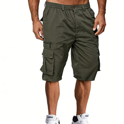Short cargo décontracté pour homme avec plusieurs poches
